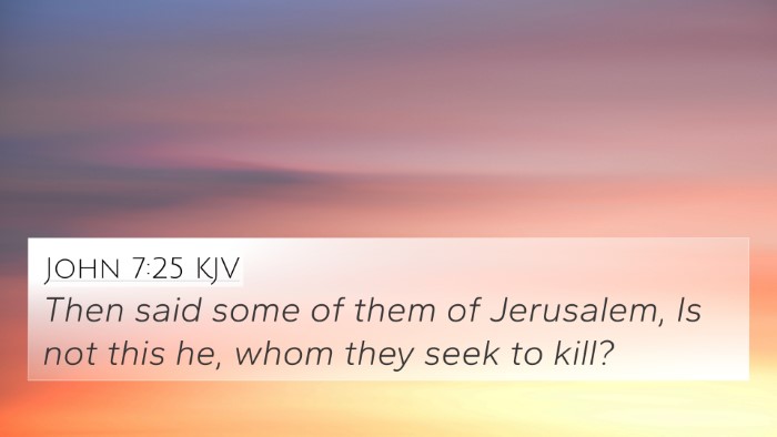 John 7:25 KJV Bible Verse Image