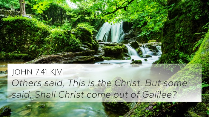 John 7:41 KJV Bible Verse Image