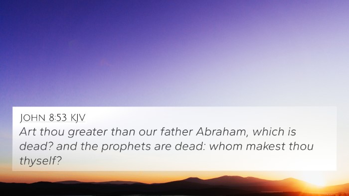 John 8:53 KJV Bible Verse Image