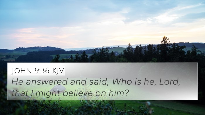 John 9:36 KJV Bible Verse Image