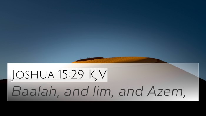 Joshua 15:29 KJV 4K Wallpaper - Baalah, and Iim, and - 4K Wallpaper Bible Verse