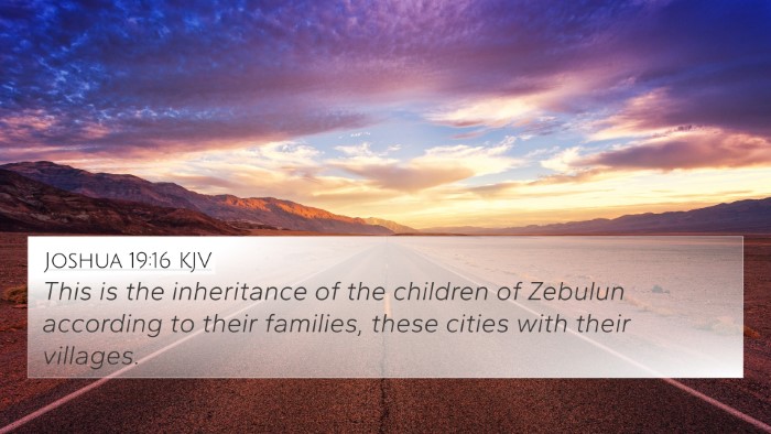 Joshua 19:16 KJV 4K Wallpaper - This is the inheritance of the children of - 4K Wallpaper Bible Verse