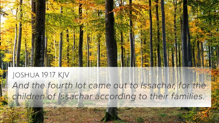 Joshua 19:17 KJV 4K Wallpaper - And the fourth lot came out to Issachar, for the - 4K Wallpaper Bible Verse
