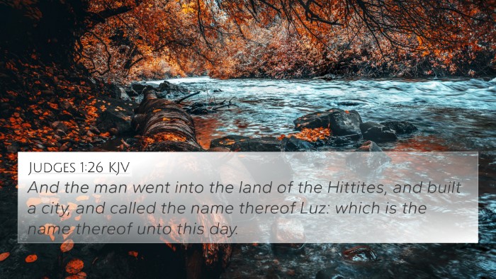 Judges 1:26 KJV Bible Verse Image