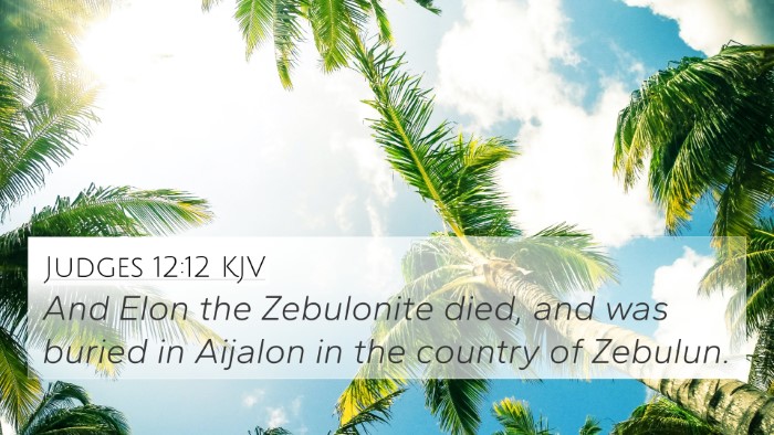 Judges 12:12 KJV Bible Verse Image