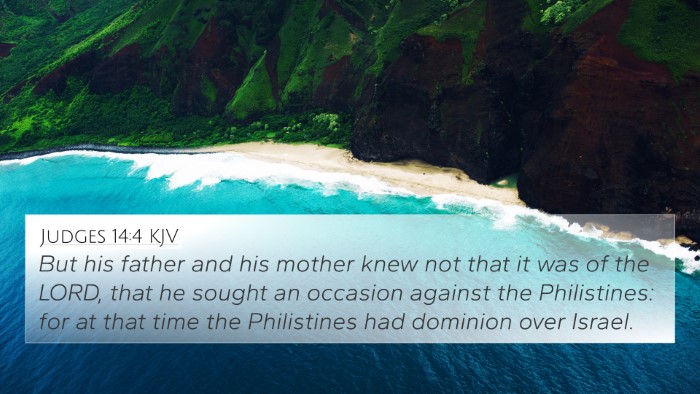 Judges 14:4 KJV Bible Verse Image