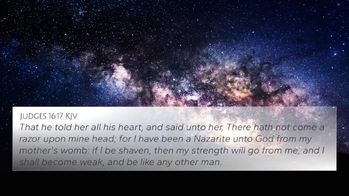 Judges 16:17 KJV Bible Verse Image