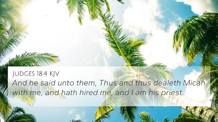 Judges 18:4 KJV 4K Wallpaper - And he said unto them, Thus and thus dealeth - 4K Wallpaper Bible Verse