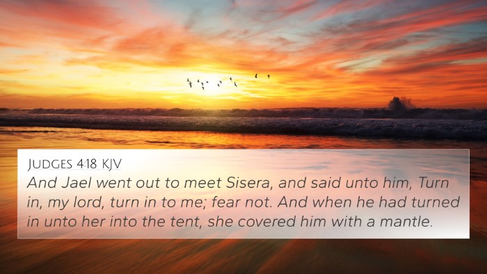 Judges 4:18 KJV 4K Wallpaper - And Jael went out to meet Sisera, and said unto - 4K Wallpaper Bible Verse