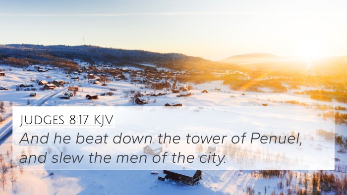Judges 8:17 KJV Bible Verse Image