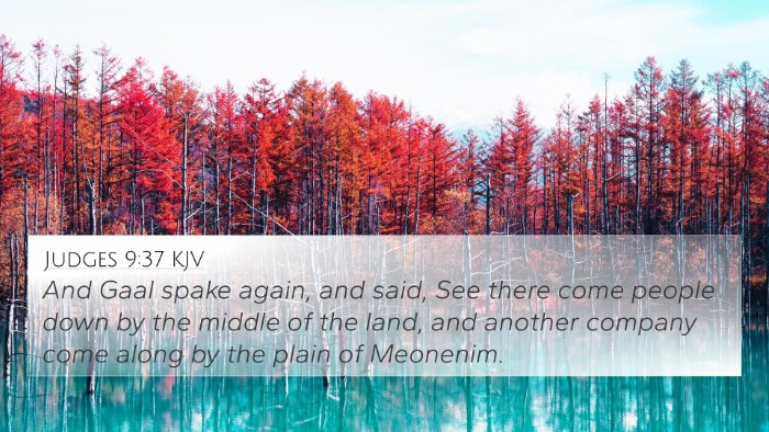Judges 9:37 KJV Bible Verse Image