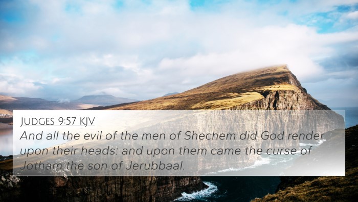 Judges 9:57 KJV Bible Verse Image