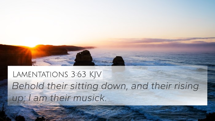 Lamentations 3:63 KJV Bible Verse Image