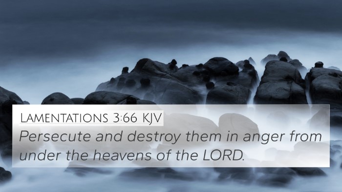 Lamentations 3:66 KJV Bible Verse Image