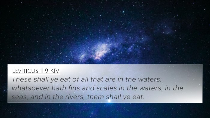 Leviticus 11:9 KJV Bible Verse Image