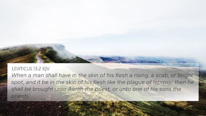 Leviticus 13:2 KJV Bible Verse Image