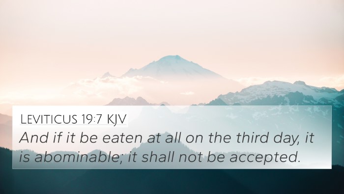 Leviticus 19:7 KJV Bible Verse Image