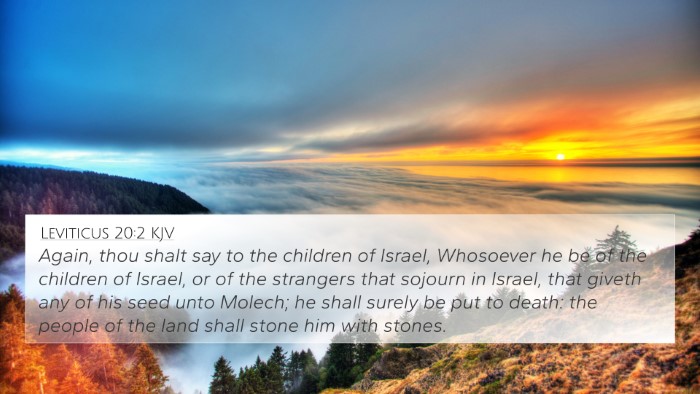 Leviticus 20:2 KJV Bible Verse Image