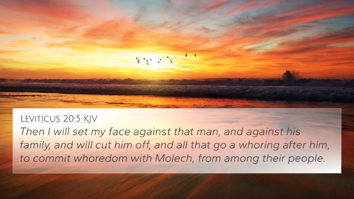 Leviticus 20:5 KJV Bible Verse Image