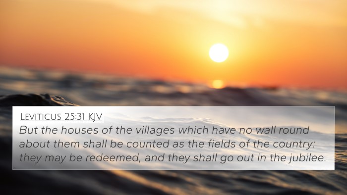 Leviticus 25:31 KJV Bible Verse Image