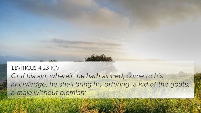 Leviticus 4:23 KJV Bible Verse Image