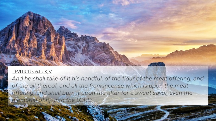 Leviticus 6:15 KJV Bible Verse Image