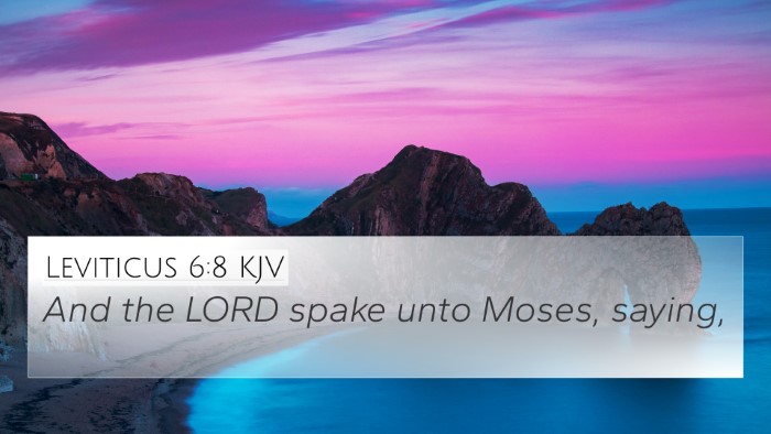 Leviticus 6:8 KJV 4K Wallpaper - And the LORD spake unto Moses, - 4K Wallpaper Bible Verse