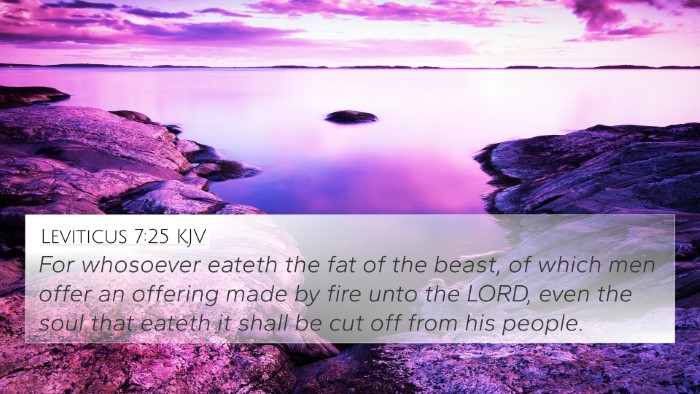 Leviticus 7:25 KJV Bible Verse Image