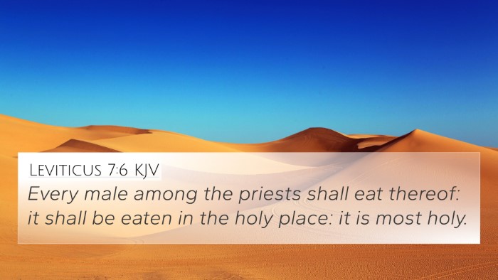 Leviticus 7:6 KJV Bible Verse Image