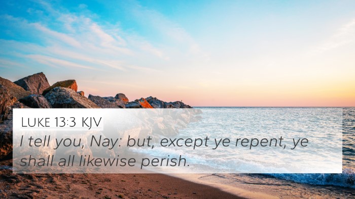 Luke 13:3 KJV Bible Verse Image