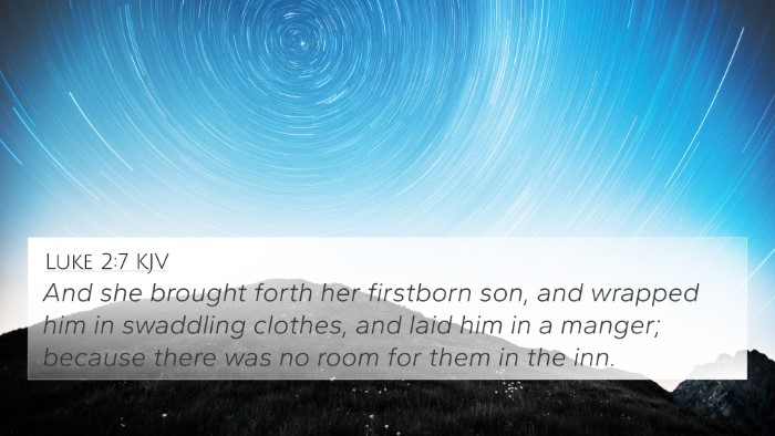 Luke 2:7 KJV 4K Wallpaper - And she brought forth her firstborn son, and - 4K Wallpaper Bible Verse