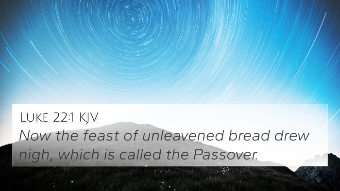 Luke 22:1 KJV 4K Wallpaper - Now the feast of unleavened bread drew nigh, - 4K Wallpaper Bible Verse