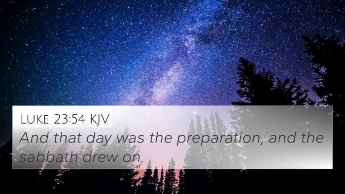Luke 23:54 KJV 4K Wallpaper - And that day was the preparation, and the sabbath - 4K Wallpaper Bible Verse