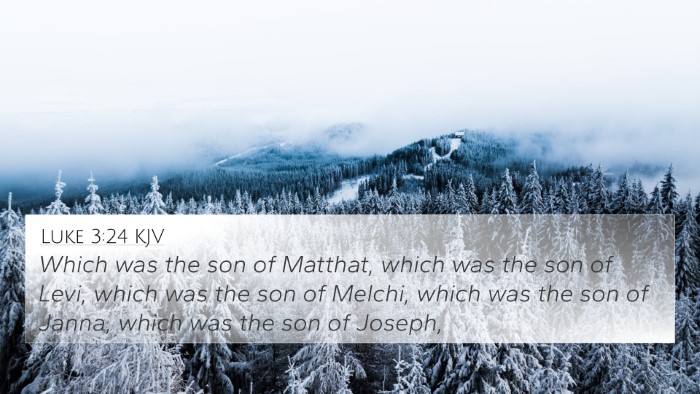 Luke 3:24 KJV 4K Wallpaper - Which was the son of Matthat, which was the son - 4K Wallpaper Bible Verse