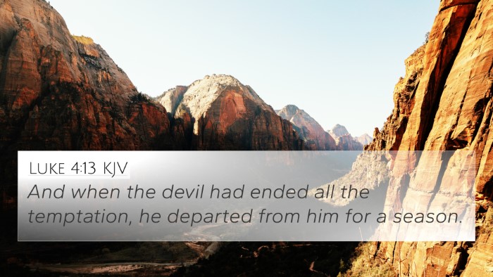 Luke 4:13 KJV Bible Verse Image