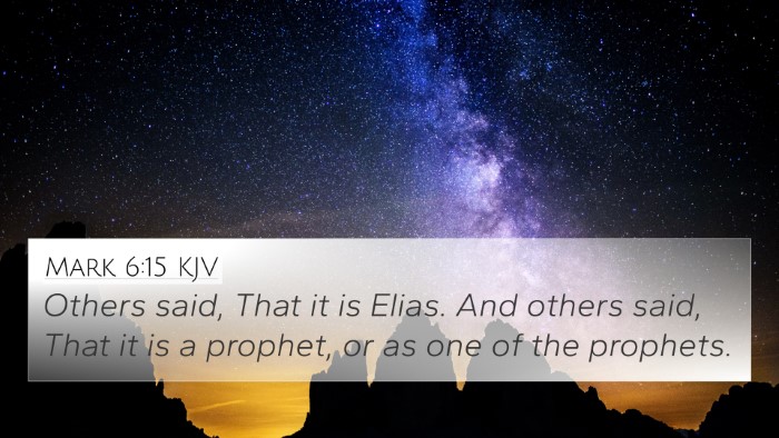 Mark 6:15 KJV Bible Verse Image