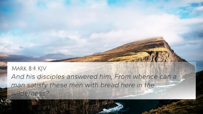 Mark 8:4 KJV Bible Verse Image