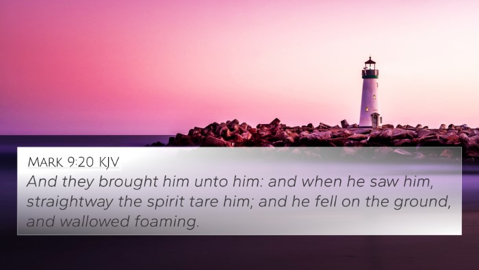 Mark 9:20 KJV Bible Verse Image
