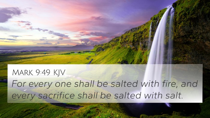 Mark 9:49 KJV Bible Verse Image