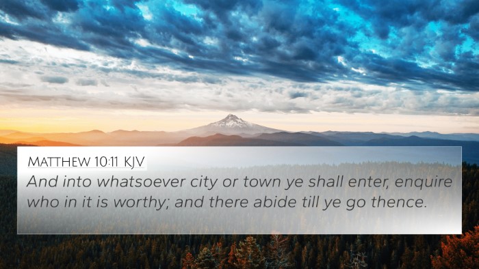 Matthew 10:11 KJV 4K Wallpaper - And into whatsoever city or town ye shall enter, - 4K Wallpaper Bible Verse