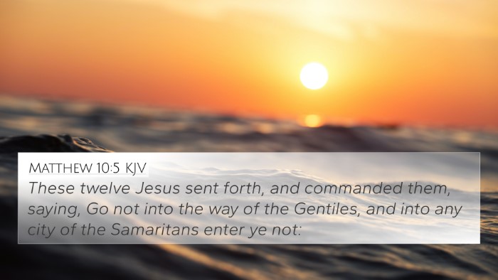 Matthew 10:5 KJV 4K Wallpaper - These twelve Jesus sent forth, and commanded - 4K Wallpaper Bible Verse