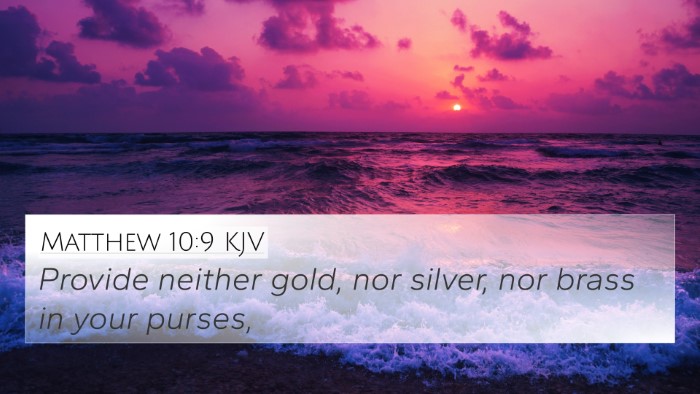 Matthew 10:9 KJV Bible Verse Image
