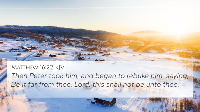 Matthew 16:22 KJV Bible Verse Image