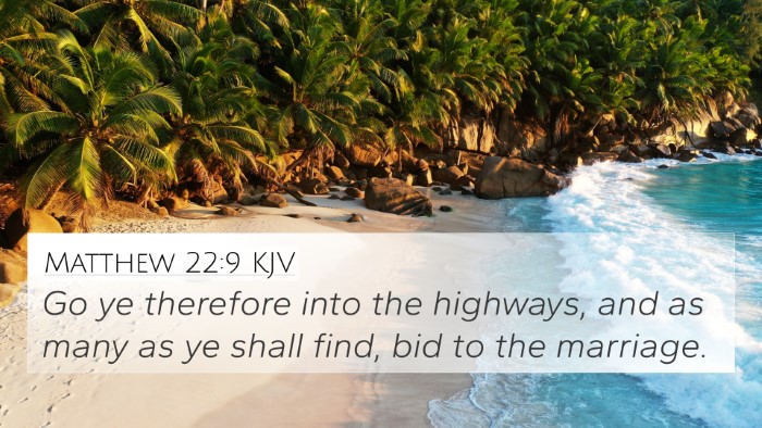 Matthew 22:9 KJV 4K Wallpaper - Go ye therefore into the highways, and as many as - 4K Wallpaper Bible Verse