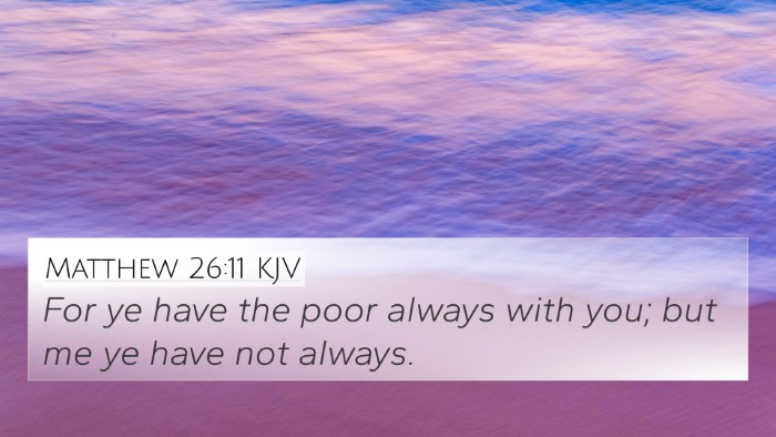 Matthew 26:11 KJV Bible Verse Image