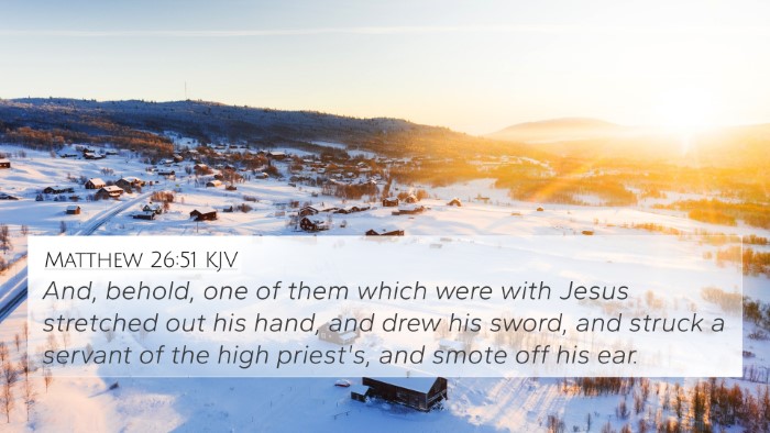 Matthew 26:51 KJV Bible Verse Image