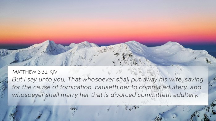 Matthew 5:32 KJV 4K Wallpaper - But I say unto you, That whosoever shall put away - 4K Wallpaper Bible Verse