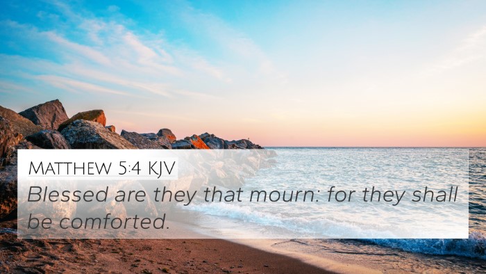 Matthew 5:4 KJV Bible Verse Image