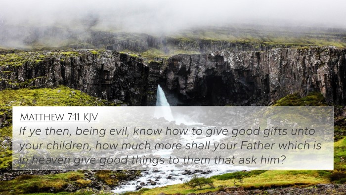 Matthew 7:11 KJV 4K Wallpaper - If ye then, being evil, know how to give good - 4K Wallpaper Bible Verse