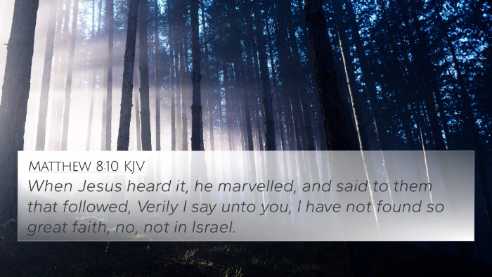Matthew 8:10 KJV 4K Wallpaper - When Jesus heard it, he marvelled, and said to - 4K Wallpaper Bible Verse